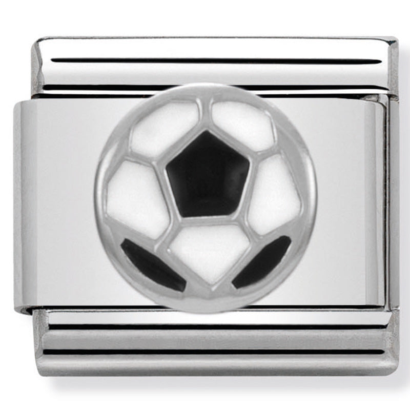 Nomination - Classic SYMBOLS st/steel, enamel & silver 925 (Soccer Ball)