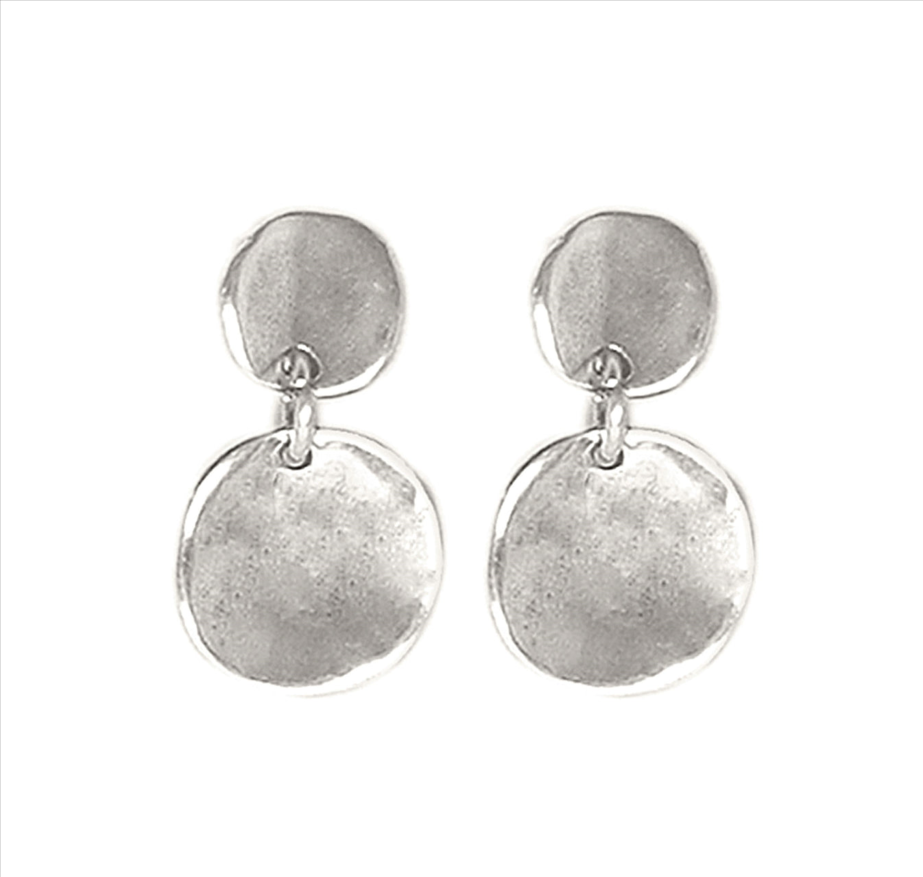 SCALES EARRINGS, earrings in metal mix plated in 15 micron silver.