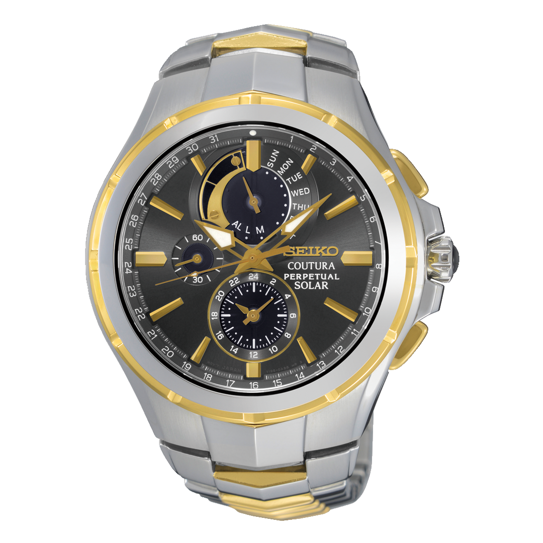 Seiko Gents 2 tone Coutura Chrono Solar